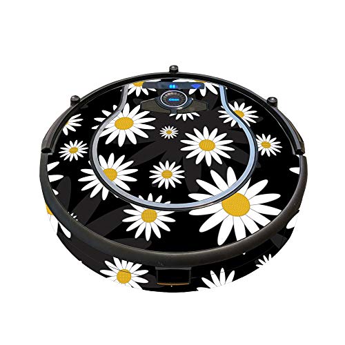 Image of MightySkins Skin Compatible with Shark Ion Robot 750 Vacuum Minimal Coverage - Daisies | Protective, Durable, and Unique Vinyl wrap Cover | Easy to Apply, Remove, and Change Styles | Made in The USA