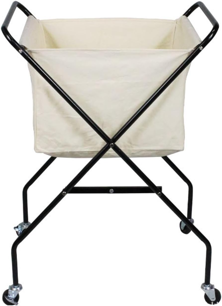 MagiDeal Foldable Laundry Basket with Wheels, Rolling Laundry Basket