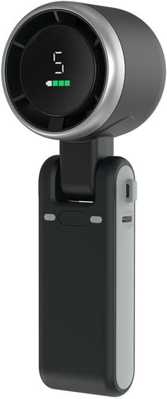 Portable Handheld Turbo Fan - 5 Gear Wind 4000mAh Battery, Up to 10H Use 3-IN-1 with Air Turbo Tech for Outdoor Travel Working (White)​(White)