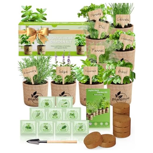 9‑Herb Starter Kit — Pots, Soil, Tools