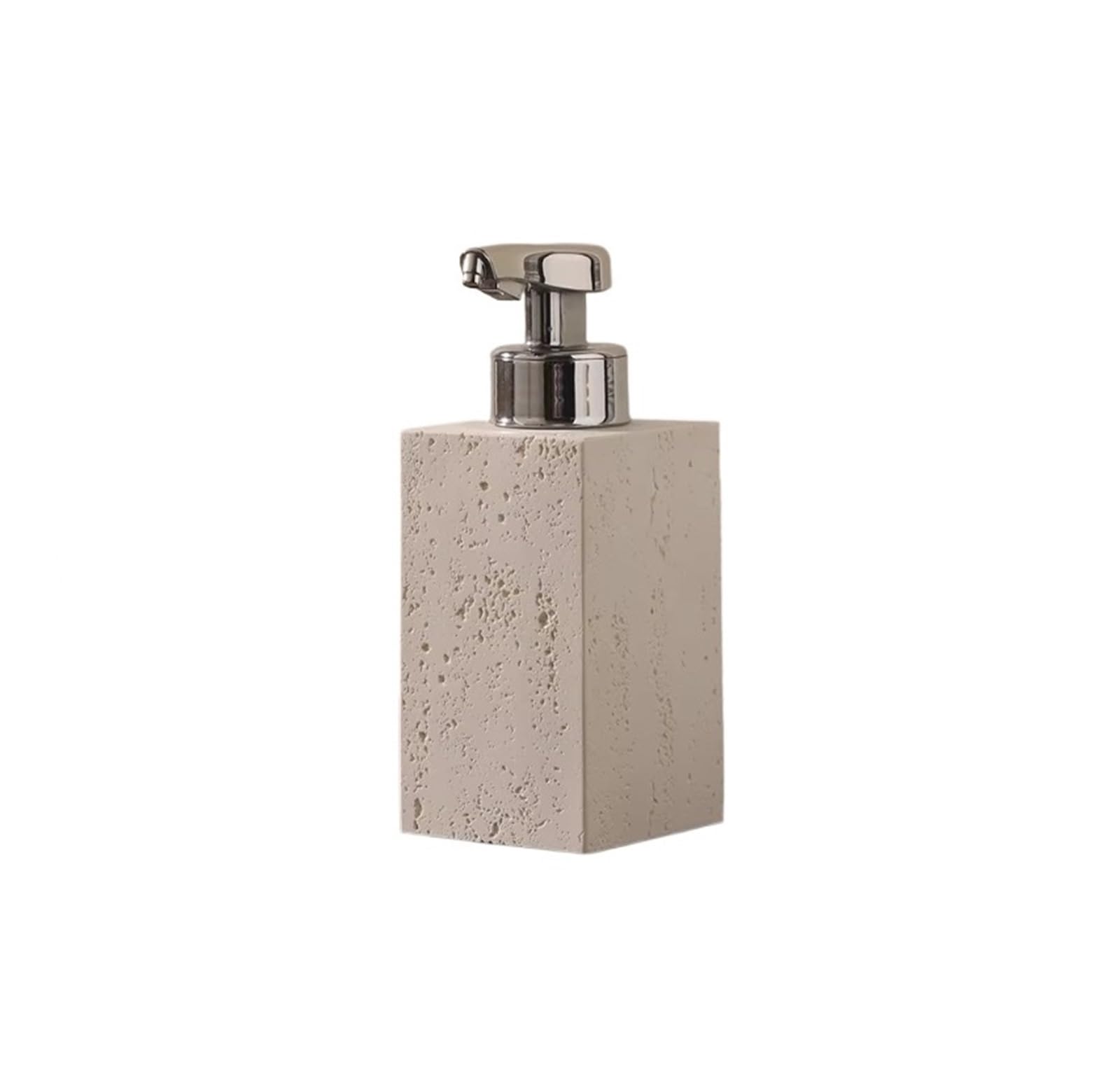 soap dispenser This Soap Dispenser With A Stone-textured Finish Is Both Attractive And Practical(White)