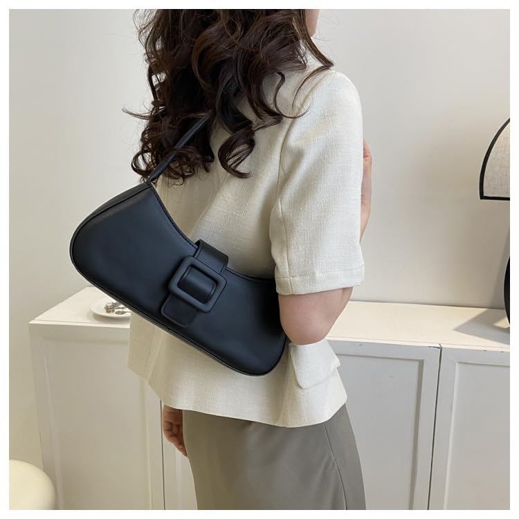 Shoulder Bags PU Leather Vintage Handbag Retro Classic Clutch Small Purse Underarm Bag for Women4