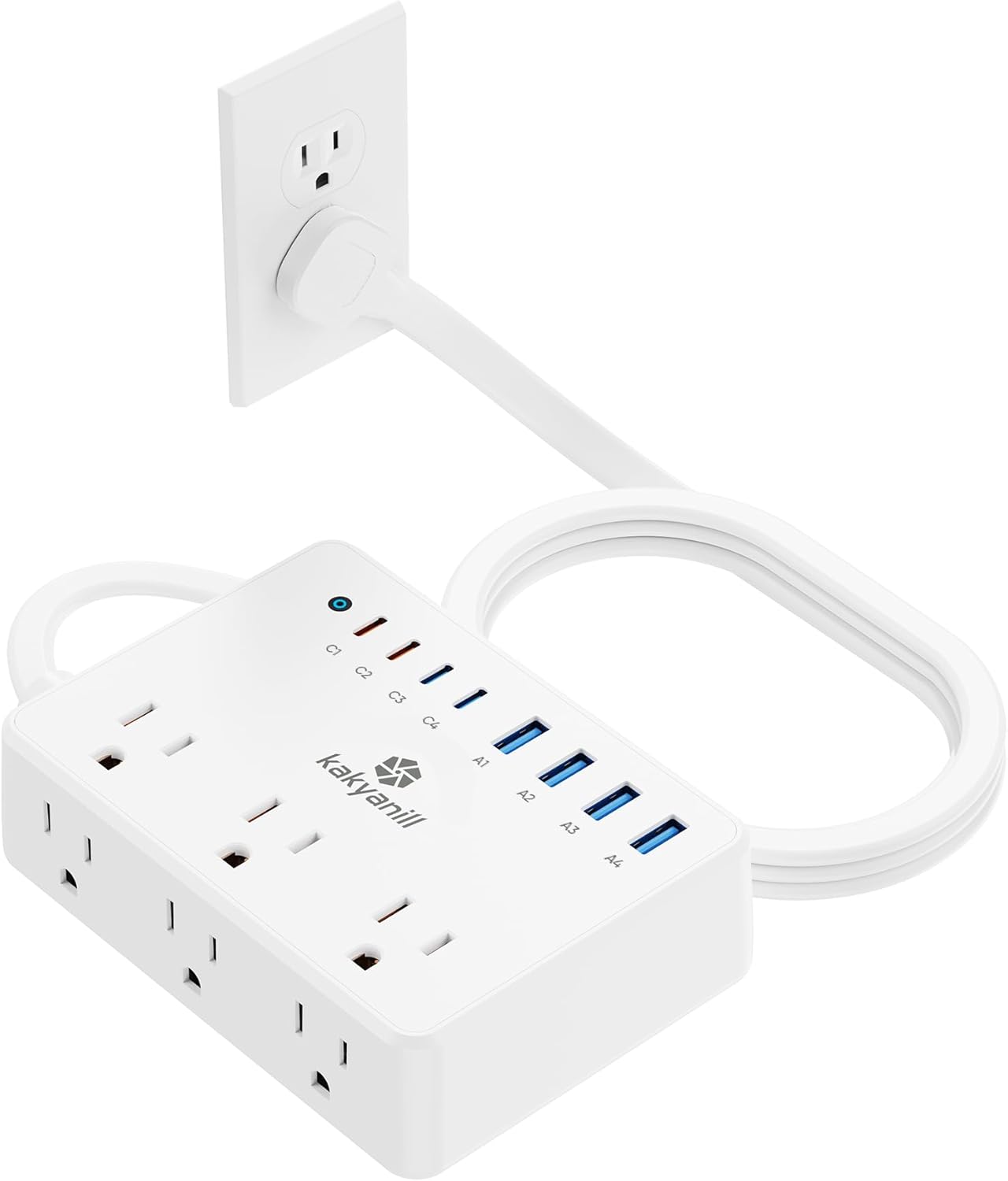 Insignia 8 AC Outlets USB-A/USB-C Power Strip