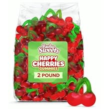 Happy Cherries Gummy Candy 2 Pound Bulk Bag - Chewy Cherry Flavored Gummi Candy for Candy Buffets, Party Treats & Snacks