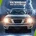 AUTOSAVER88 Headlight Assembly Compatible with 2005 2006 2007 2008 Frontier 2005-2007 Pathfinder Headlamp Replacement Pair Chrome Housing Amber Reflector Clear Lens