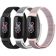 Nylon Bands Compatible with Fitbit Luxe, Adjustable Breathable Fabric Sport Straps Soft Replacement Solo Loop Wristband for Fitbit Luxe Fitness and Wellness Tracker for Women Men