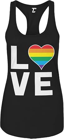 Love Rainbow Heart - Gay Pride LGBTQ Women's Tank Top