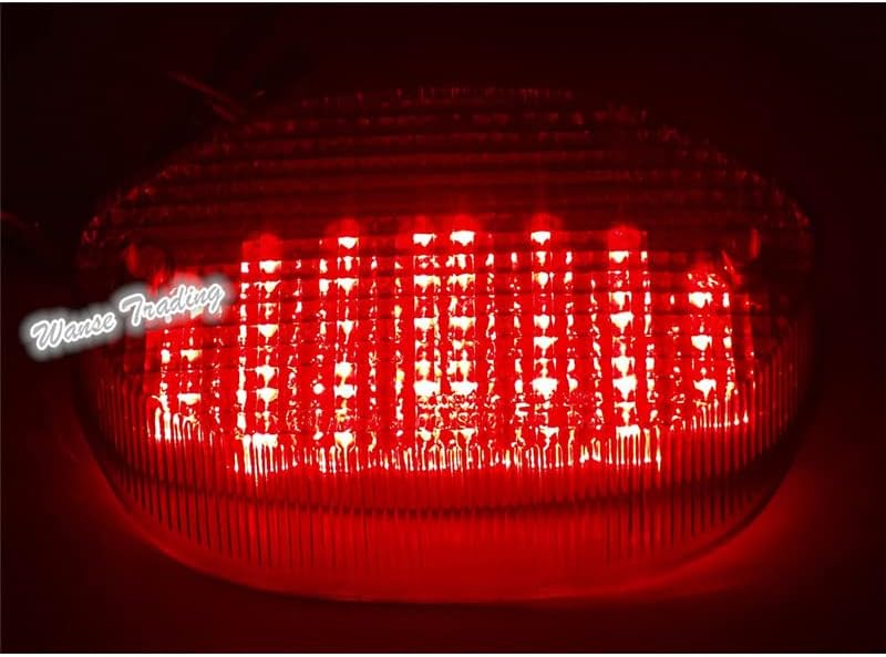 Miniatura 3 de Señales de giro de freno con marcado DOT marcado E Luz LED integrada para BMW R1100S R 1100 S 1998 1999 2000 2001 2002 2003 2004 2005 (lente ahumado)