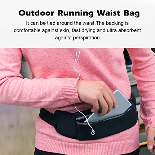 Ajcoflt Saco de cintura de corrida ao ar livre à prova d 'água suporte do telefone móvel saco de ba