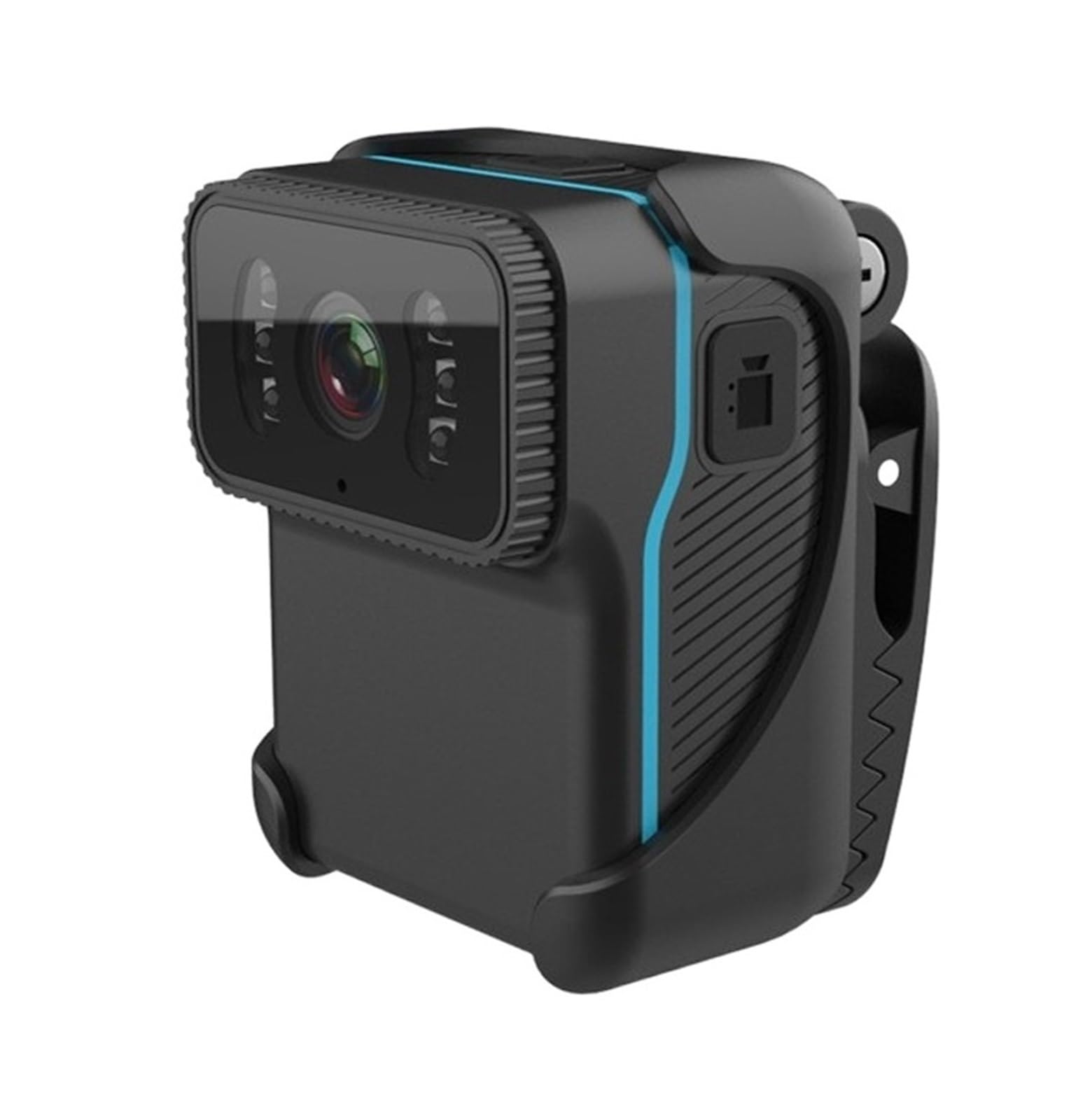 Fotocamera corporea, 1080P HD portatile Body Action Camera, DV Camcorder Registrazione in loop, Supporto TF Card Night Vision Cam Video MP4(Camera Add 128GB)