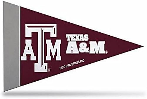 Rico Industries NCAA - Juego de mini banderines de fieltro de 4 x 9 pulgadas (incluye 8 piezas)