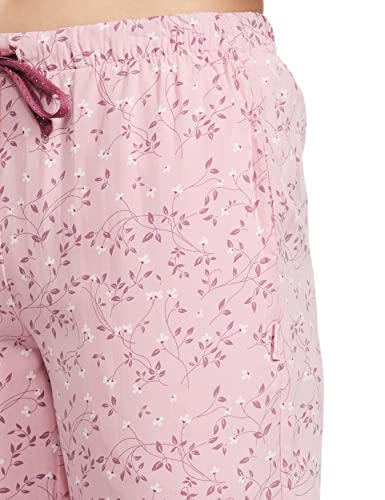 Image of Van Heusen Women's Printed Lounge Pants | Drawstrings & Side Pockets | Ultra Soft Fabric | Relaxed Fit | At home pyjamas | Everyday Comfort | Printed | Style 55306 | Available in Pack of 1 & 2