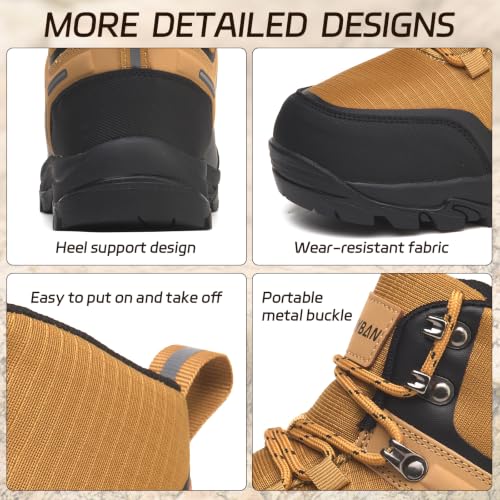 Image of Waterproof Hiking Boots for Men Non-Slip Lightweight