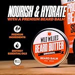 Wild Willies Premium Beard Balm Leave-In Conditioner Natural, Organic Ingredients Promote Fast Beard Growth, Removes Itch & Dandruff - Beard Butter Restores Moisture - 2qty 2 Oz, Cool Mint Scent - Image 4