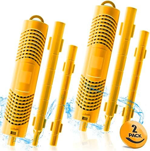 Bilinavy Spa in-Filter Mineral Sticks Parts for Hot Tub Filter Cartridge, Last for 4 Months, Yellow, 2PCS