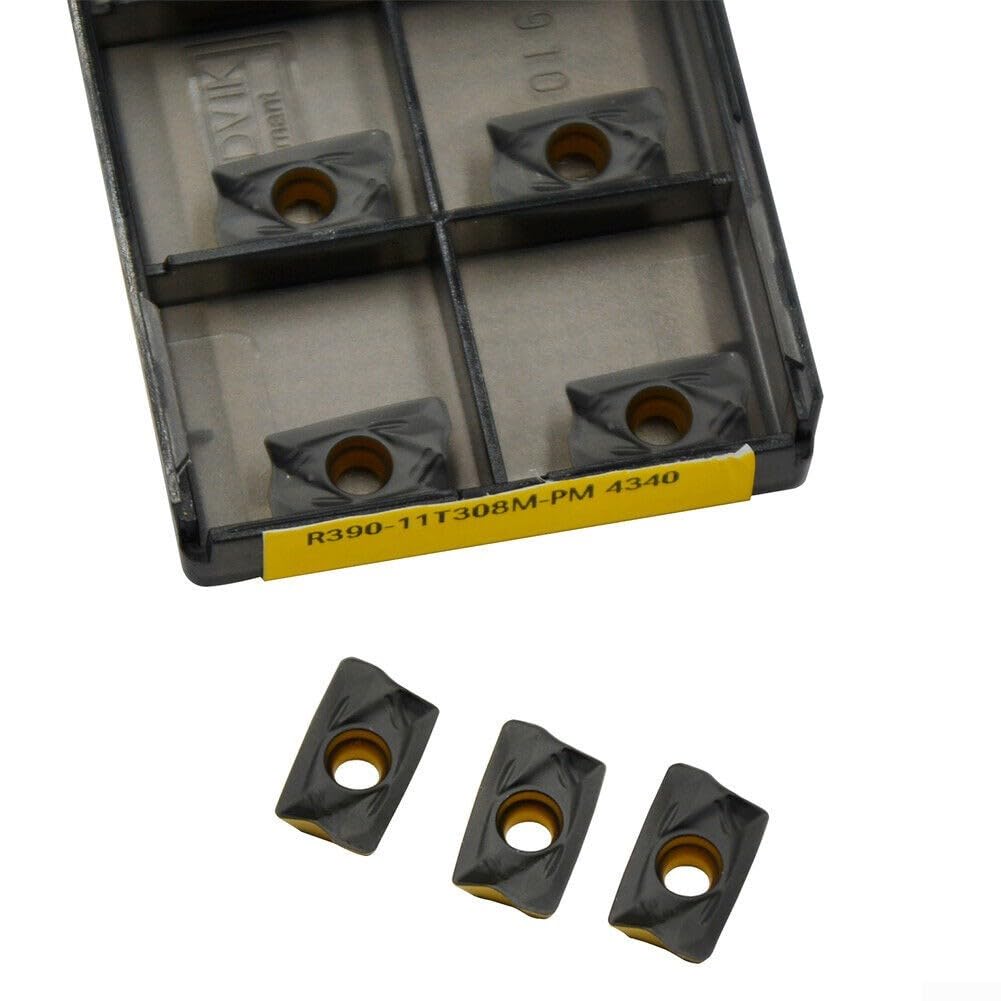 Set 10 inserti carburo R39011T308MPM4340 fresatura CNC precisione acciaio
