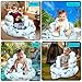 WEMORA Inflatable Baby Seat for Babies 3-36 Months Built-in Air Pump Toddler Floor Seat with Back Support for Sitting Up Portable Blow Up Baby for Feeding Shower and Playtime (Dolphin)