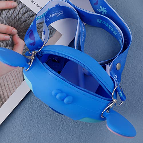 Stitch Wallet Lanyard Stitch Crossbody Bag Stitch Coin Purse Credit Card Holder For Women Girl (A) #TOP4