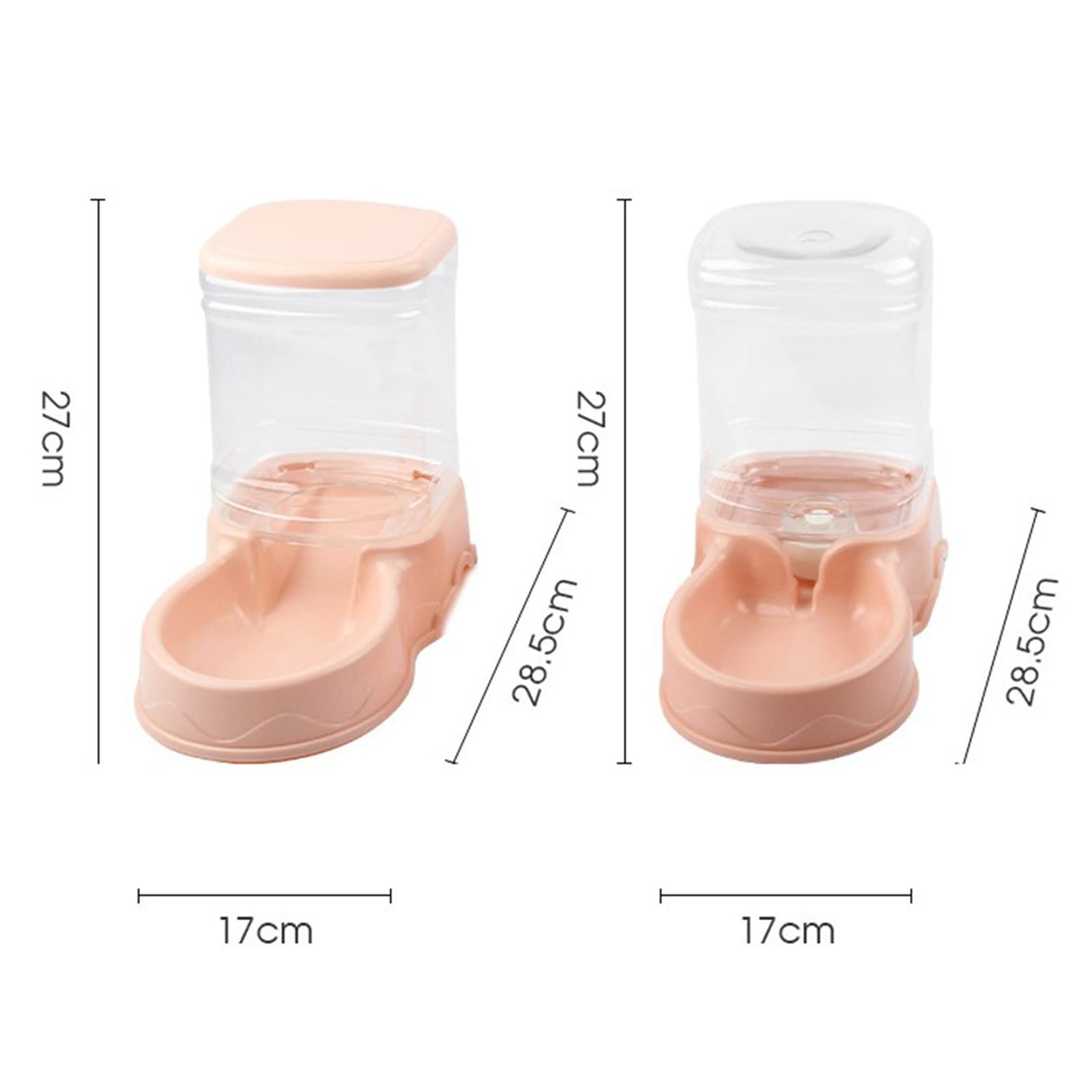 Baoblaze 3.5L Automatischer Futterspender + Wasserspender für Tiere Katzen Hunde, 2pcs Grau