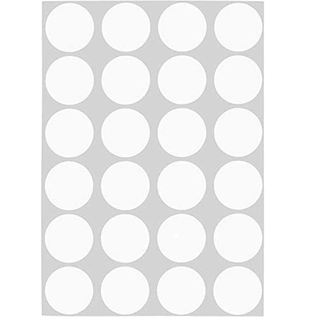 16/20/25mm Round Transparent/Flash Epoxy Adhesive Circles Bottle Cap Stickers Resin Patch Dots Bottle Caps Crafting DIY (Transparent, 16mm)