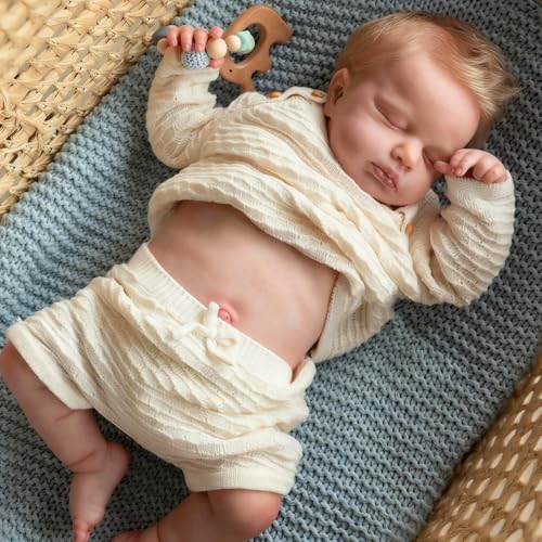 Anano Full Silicone Baby Doll 20 Inch Reborn Baby Dolls Silicone Full Body, Realistic Babys Doll Lifelike Newborn Babies, Real Life Babys Reborn Dolls with Accessories