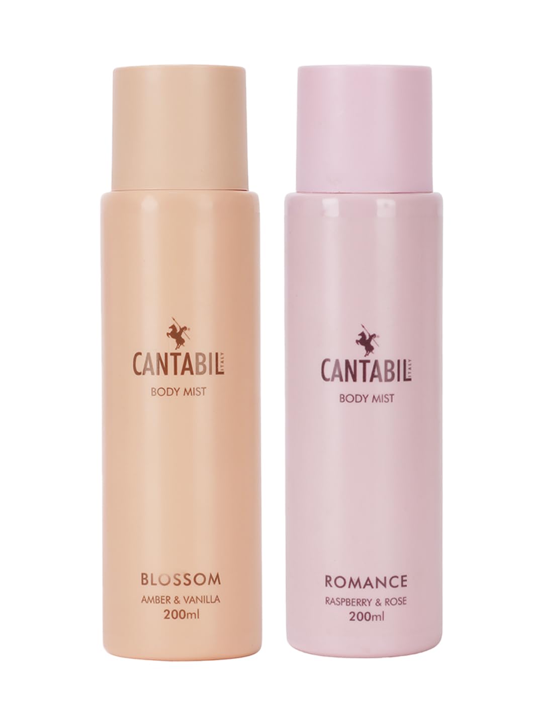 Cantabil Combo Pack Body Mist with Long Lasting Fragrance Romance (Raspberry & Rose) & Blossom (Amber & Vanilla) for Women & Men, 200ml-image-28