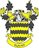 Blount Family Crest 3' Coat of Arms Fridge Round Magnet
