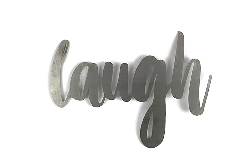 Miniatura 151 de Steel Metal Script Word Art - Various Sizes and Finishes (cheers Small 12.5x6", Raw, Unfinished Steel)