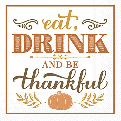 Serviettes en papier automne IHR pour vos tables de Thanksgiving