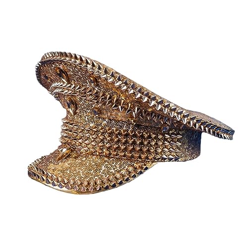 Chapeau de capitaine en cristaux scintillants pour soirées et cocktails Bejeweled