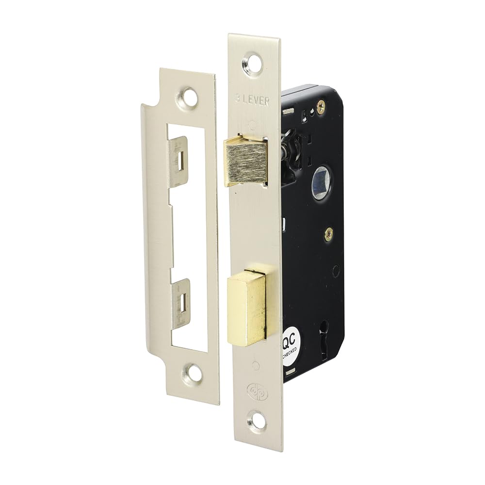 Timco Silver - 3 Lever Sashlock - Satin Nickel (Size 51 Case / 31 Backset - 1 Each)
