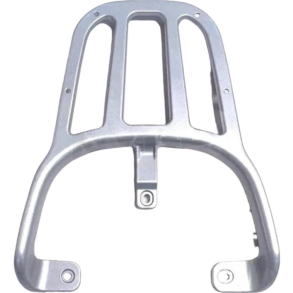 Porte-bagages arrière moto en alliage d'aluminium argenté pour modification
