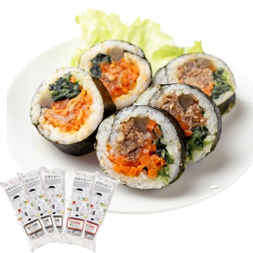 崔さんのお店 キンパ 食べ比べ人気セット 5本 韓国料理 食べ比べ 冷凍 惣菜 セット品