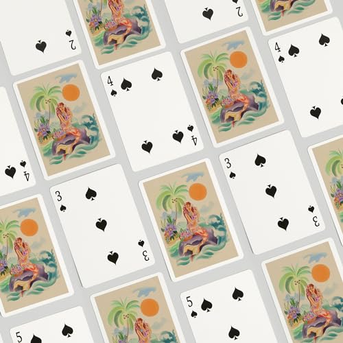Lantern Press Tropical Mermaid, 52 naipes poker miniatura 4
