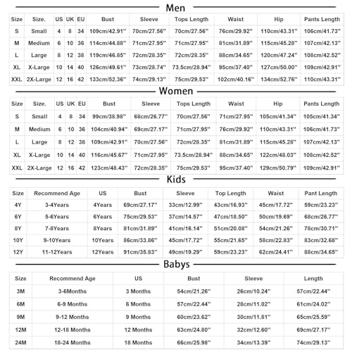 Christmas Pajamas for Family Funny Casual Long Sleeve Tops and Pants Fashion Graphic Print Holiday Xmas Pjs Sets3