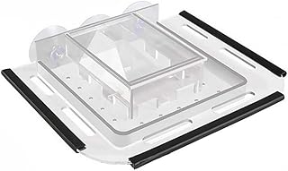 Yardwe Parrot Feeder Bird House Window Clear Bird Feeder Clear Container Window Bird Cage Feeder Clear Transparent Bird Feeder Window Bird Feeder Hanging Food Holder Outdoor Bird Feeder