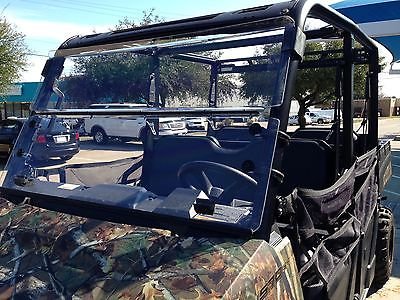 A&S AUDIO AND SHIELD DESIGNS 2015-2022 POLARIS RANGER 570 2 SEAT MID SIZE, 2015-2022 POLARIS RANGER ETX, EV, EV LI-ION 3/16'' POLYCARBONATE FOLD DOWN WINDSHIELD