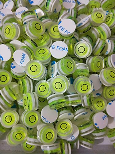 12Pcs Adhesive Bubble Spirit Level 15mmx9mm Small Stick-on Circular Bullseye Bubble Levels Magnetic Mini Little Bubble Levels for Camera Tripod Telescope Phonograph Turntable Measuring Tools