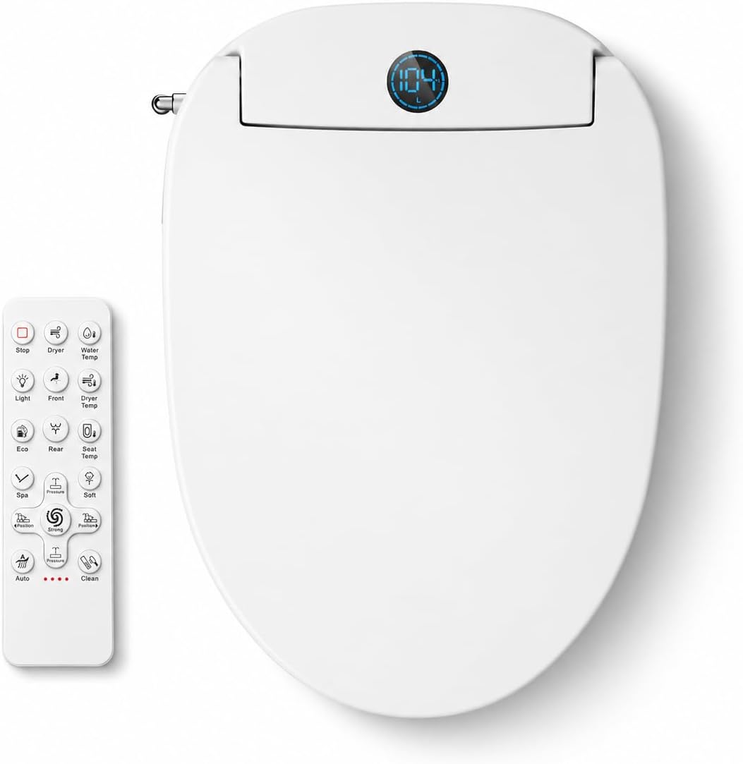 GAICOM Heated Bidet Seat for Elongated Toilets