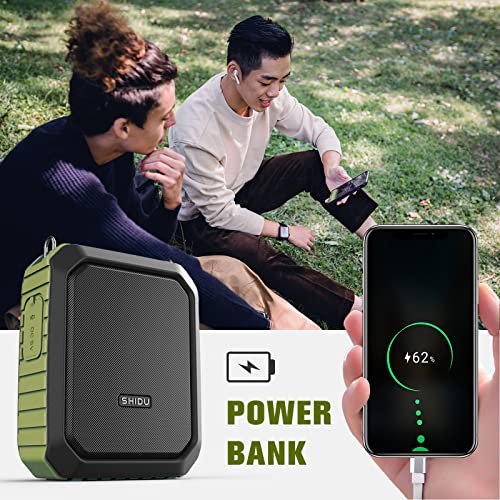 Voice Amplifier For Teachers,Shidu Pa System Speaker 18W Portable Megaphone (Work Of 12 Hrs) With Wired Mic Headset,Waterproof Ipx 5&Built-In Rechargeable 4400Mah Battery.for Teaching, Meeting&Speech #TOP3