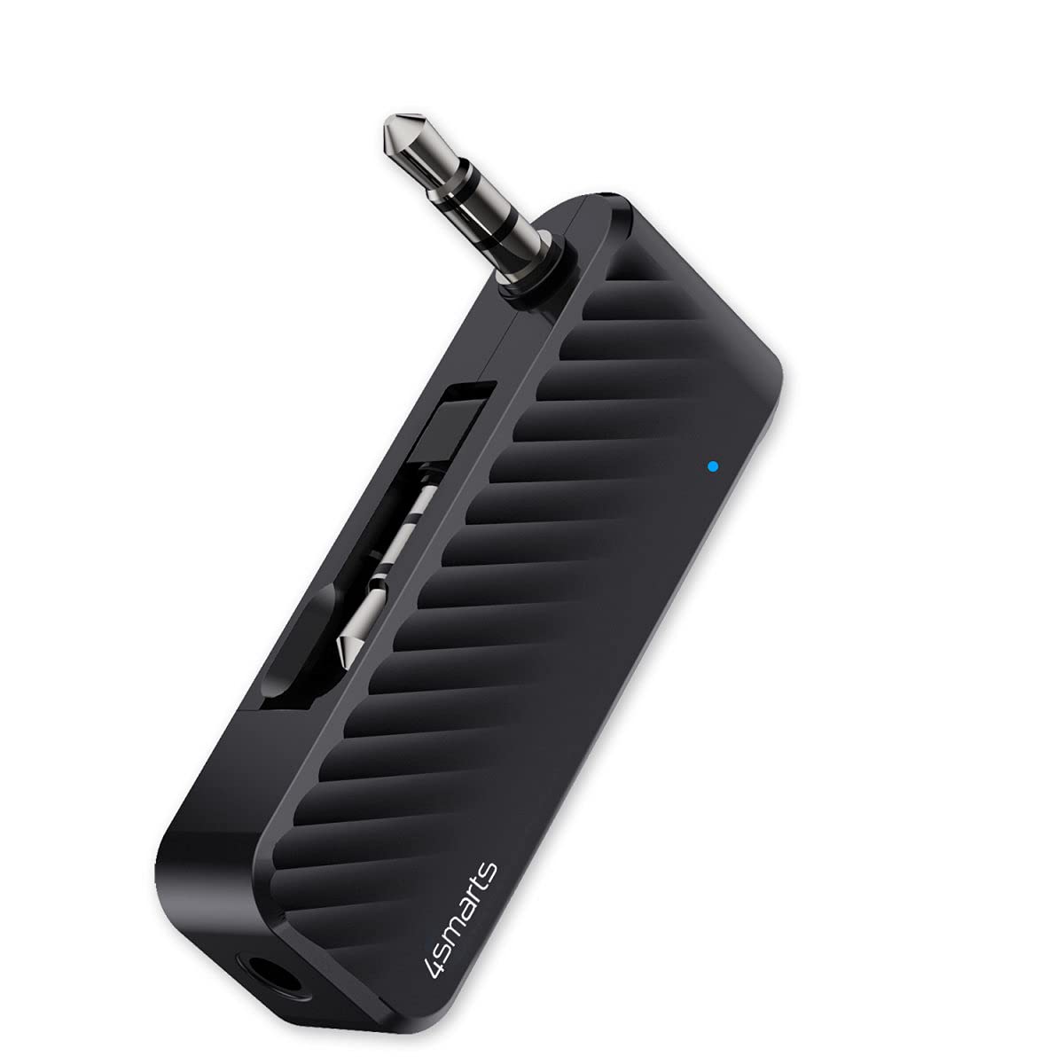 4smarts Bluetooth Transmitter Klinke [ausklappbarem 3,5mm Doppelanschluss] Drahtlos Empfänger Adapter Audio von Fernseher, Spielekonsolen und MP3 Player auf Wireless Kopfhörer, Bluetooth-Lautsprecher