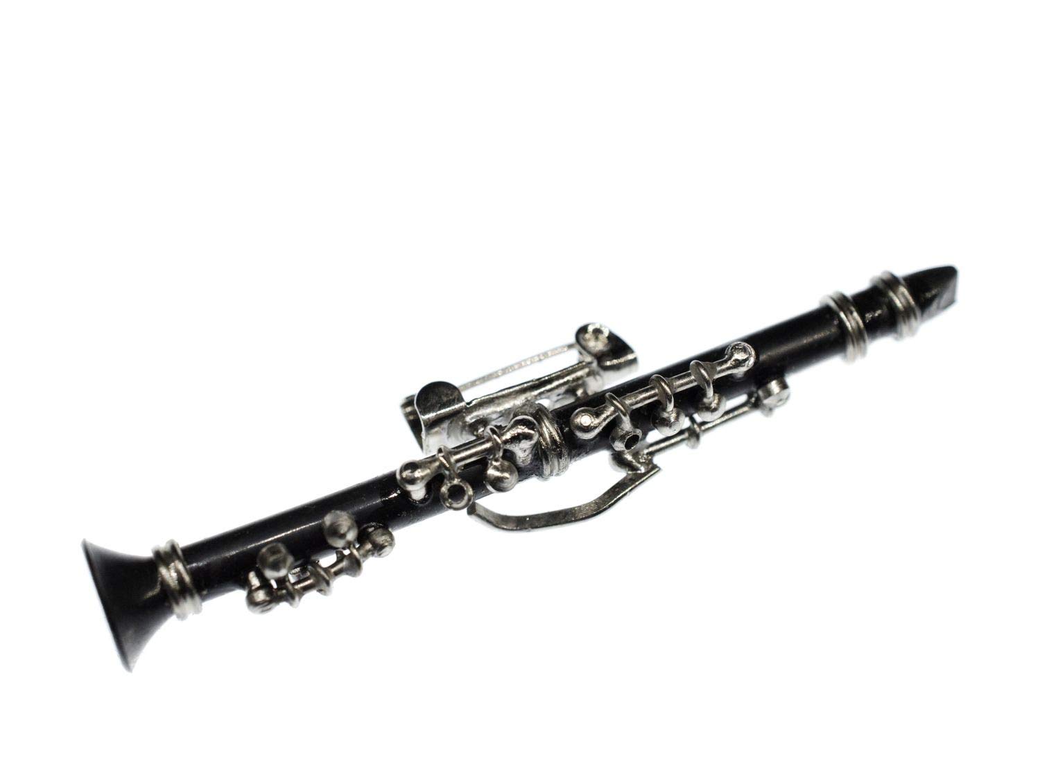 Miniblings Clarinete Clarinete Broche Insignias Klarinetistin + Box - Hecho a Mano joyería de Moda I Boton Pin prendedores