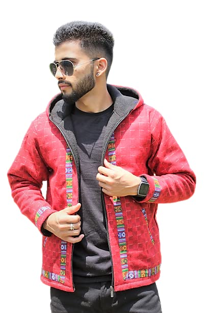 loom himalaya Comfy Pahadi Zipper Hoodie Jacket in Kullu Design-picture-21