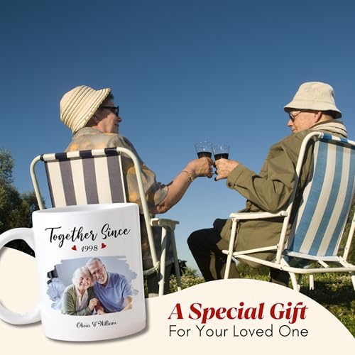 Mug de pareja personalizado Wrappiness vidrio 11 oz miniatura 3