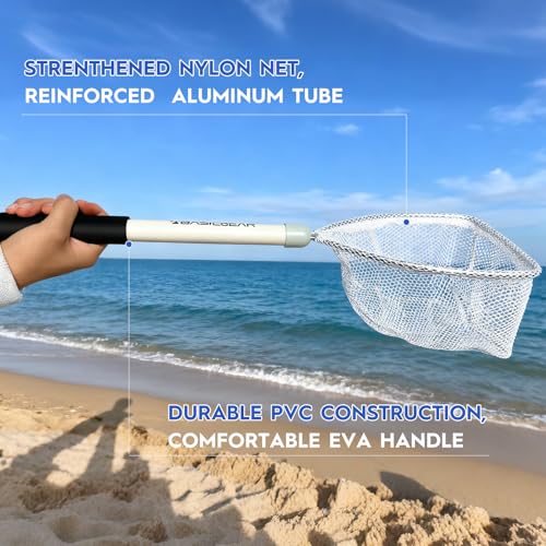 BasicGear Compact Baitwell Landing Net, 8x6 in Hoop, 17 in - image 6