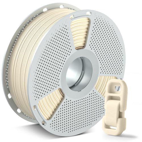 Image of SUNLU Easy PA Nylon Filament 1.75mm, Nylon 6+66 Filament Natural White 1KG | Warp-Free Printing, Low Shrinkage, PC Spool, 3D Printering Filament