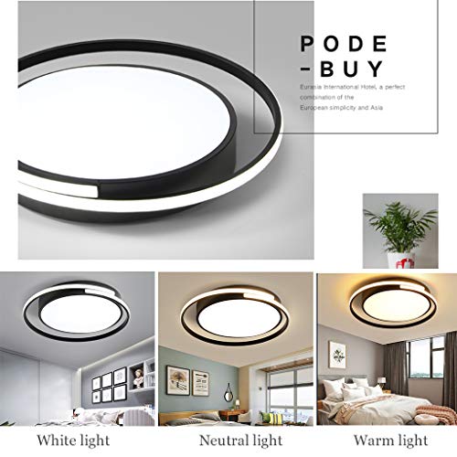 Plafonnier LED moderne dimmable avec télécommande pour cuisine