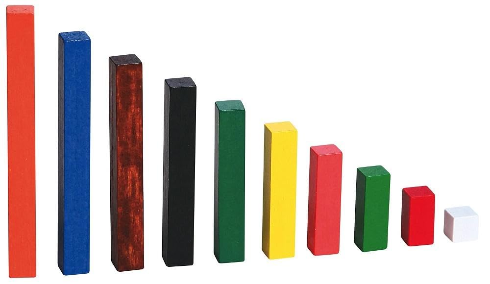VIGA - Lot de bâtonnets en Bois - réglettes Cuisenaire pour Apprentissage du Calcule 56166