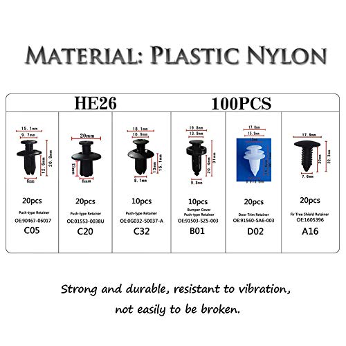 Plastica Rivetti - WENTS Universal Auto Nero Clip