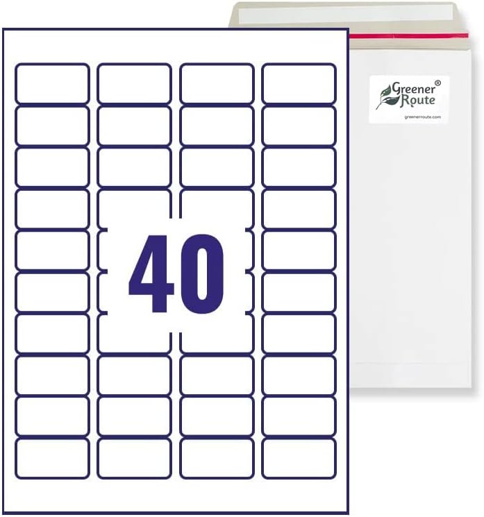100X 40 Sticky Address Labels (4000 Labels 47.50x25.5mm) per A4 Sheet